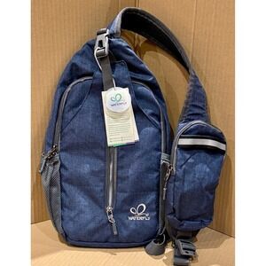 Waterfly Sling Backpack Blue Heather Crossbody Shoulder Bag Hiking Travel New